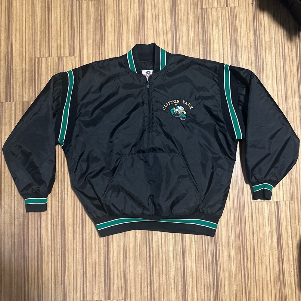 Vintage windbreaker quarter zip sweatshirt